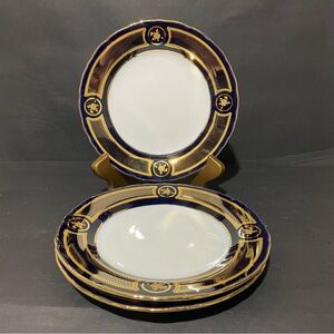 Vintage A.I Czech Republic Design, Three Alpine Cuisine Porcelain Plates 7.5”